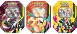 Pokemon TCG Mega Forces Tin Set Of 3 Mega Dragonite Darkrai Zeraora 8/26 Release - Image 2