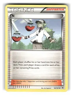 N 92/101 Uncommon Noble Victories Pokemon Moderately Played - Image 1