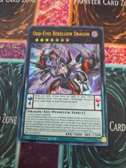 Yugioh Odd-Eyes Rebellion Dragon BLCR-EN076 Ultra Rare 1st Edition Near Mint - Image 1