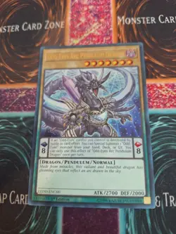 Yugioh Odd-Eyes Arc Pendulum Dragon LEDD-ENC00 Ultra Rare 1st Edition Near Mint - Image 1