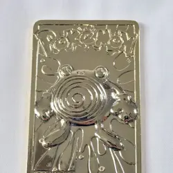 Vintage Pokemon 1999 POLIWHIRL Burger King Promo 23k Gold Plated Trading Card - Image 3