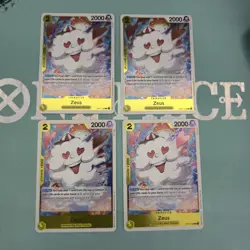 X4 OP11-106 Zeus English Rare Playset One Piece Cards - Image 1