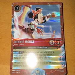 Disney Lorcana Minnie Mouse - Pirate Lookout 17/P3 Promo Foil Ruby English - Image 1