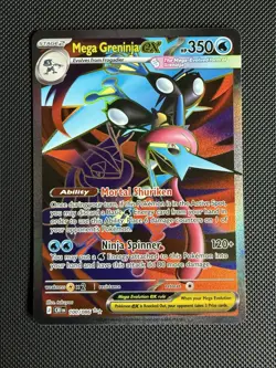 Pokemon TCG Chaos Rising Ultra Rare Full Art Mega Greninja EX 100/086 NM - Image 1