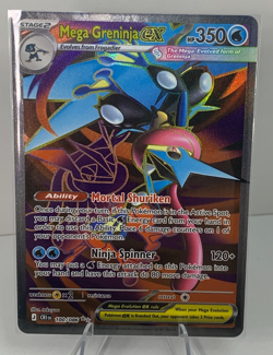 Pokemon Chaos Rising Mega Greninja ex Full Art Ultra Rare 100/086 English TCG AR - Image 1