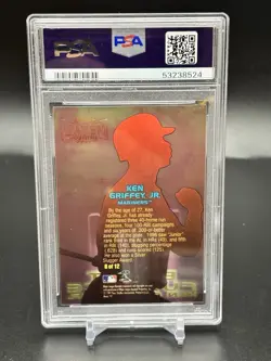 Ken Griffey Jr 1997 Skybox Metal Universe Blast Furnace PSA 10 - Image 2