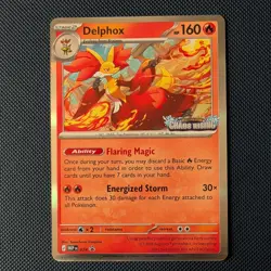 Pokemon TCG Delphox Chaos rising stamp MEP 074 Mega evolutions promo NM - Image 1