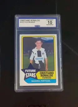 Graded Gem Mint 💎 10 Rookie CRISTIANO RONALDO Youth Star - Image 1