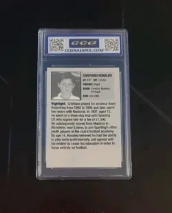 Graded Gem Mint 💎 10 Rookie CRISTIANO RONALDO Youth Star - Image 2