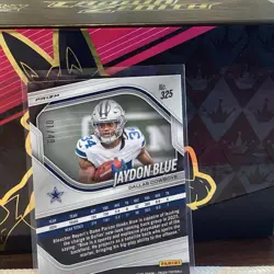 Panini 2024 Jaydon Blue Rookie #325 Red Shimmer Prizm /49 Cowboys #01 first🔥 - Image 2