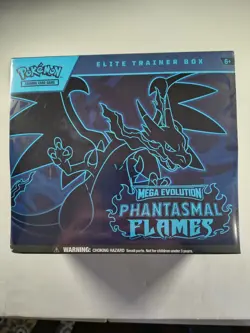 Pokemon TCG Mega Evolution Phantasmal Flames Elite Trainer Box Sealed, Charizard - Image 1