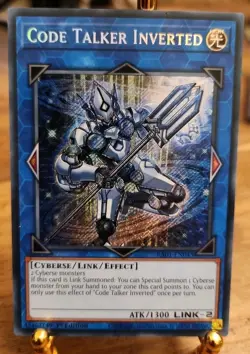 Yu-Gi-Oh Card RA01-EN045 Code Talker Inverted Secret Rare 1st Edition NM - Image 1