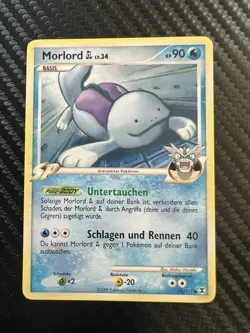 QUAGSIRE 76/111 Platinum Rising Rivals - Non Holo Pokemon Card Morlord Lv 34 - Image 1