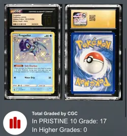 CGC 10 Pristine Frogadier Shiny SV12/SV94 Shiny Vault Hidden Fates Pokemon Card - Image 1
