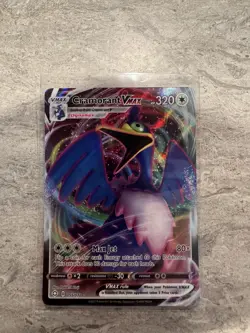 Pokemon TCG Cramorant VMAX Shining Fates Holo Ultra Rare Card 055/072 - Image 1