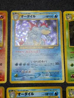 Typhlosion Meganium Feraligatr Neo Genesis Premium File Japanese Pokemon Card #2 - Image 3