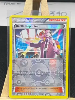 88/111 Battle Reporter Reverse Holo Furious Fists Pokemon Card FRESH PULL - Image 2