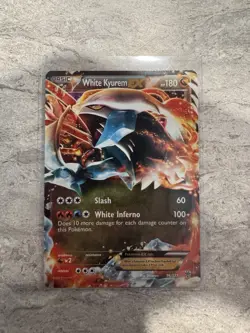White Kyurem EX 96/135 Pokemon TCG Plasma Storm Ultra Rare Holo NM Card - Image 1