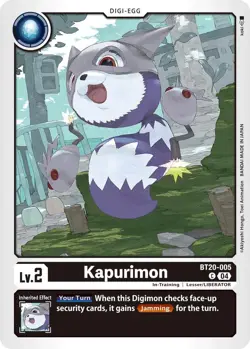 1x BT20-005 Kapurimon Special Booster 2.5 Digimon Card Game x1 - Image 1