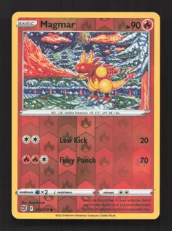 Magmar 019/172 Common Brilliant Stars Pokemon Reverse Holo Near Mint - Image 1