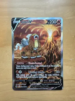Pokemon Entei V GG36/GG70 Crown Zenith Galarian Gallery Holo English 230HP - Image 1