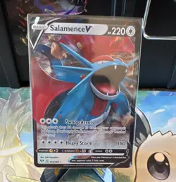 Pokemon TCG Salamence V 143/189 SWSH03 Darkness Ablaze Ultra Rare Holo NM - Image 1