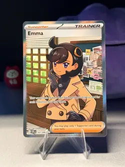 2026 Pokemon Chaos Rising 107/086 Emma Ultra Rare Full Art NM - Image 1