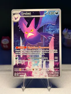 2026 Pokemon Chaos Rising 093/086 Crobat Illustration Rare NM - Image 1