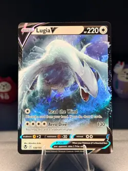 2022 Pokemon Silver Tempest 138/195 Lugia V Holo NM - Image 1