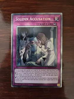 Yu-Gi-Oh Solemn Accusation BLZD-EN079 Starlight Rare 1st Edition - Image 1