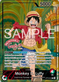 Reserved - 5 Exclusive One Piece Musee Grevin Luffy Promo OP13-001 - Image 1