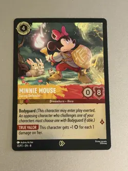 Minnie Mouse Daring Defender 35/P2 Foil Promo LP Disney Lorcana DLPC - Image 1