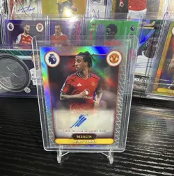 Topps Merlin Leny Yoro Manchester United Autograph Card - Image 1
