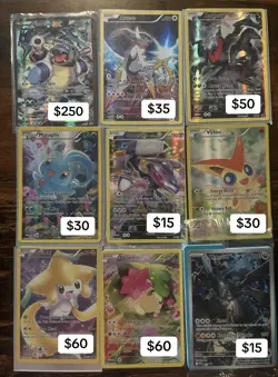 Pokemon TCG XY Holo EX 18-Card Lot Blastoise EX Arceus Darkrai Manaphy - Image 1