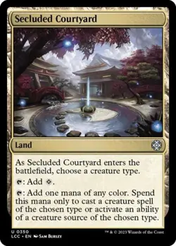 Secluded Courtyard - Near Mint MTG Commander: The Lost Caverns of Ixalan - Image 1