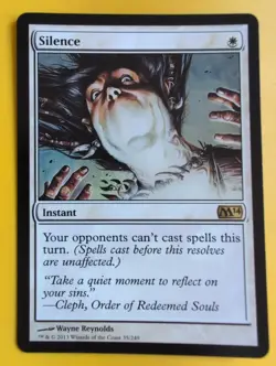 Silence. Instant.. MTG Card. Core Set 2014. M14 - Image 1
