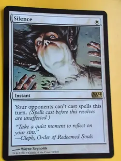 Silence. Instant.. MTG Card. Core Set 2014. M14 - Image 2