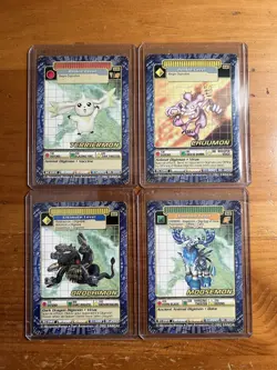Digimon Street Starter 3 Card Lot -Terriermon, Moosemon, Orochimon, Etc - Image 1