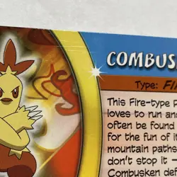Combusken Pokemon Advanced Challenge Foil Topps Trading Card 21 2004 - Image 3