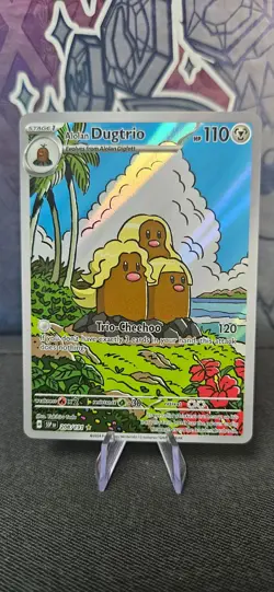 Alolan Dugtrio 208/191 Holo Illust Rare Surging Sparks Pokemon Trading Card - Image 1