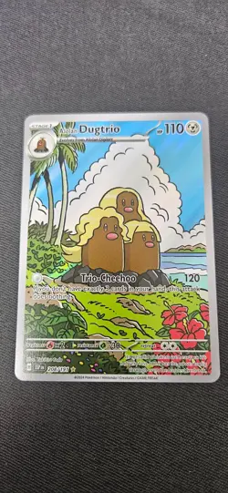 Alolan Dugtrio 208/191 Holo Illust Rare Surging Sparks Pokemon Trading Card - Image 2
