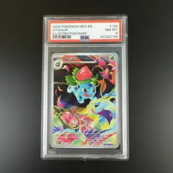 PSA 8 Ivysaur 134/132 Pokemon Mega Evolutions Graded Card - Image 1