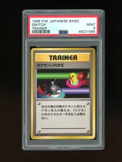 Pokemon PSA 9 MINT Switch 1996 Base Set Japanese Original Card - Image 1