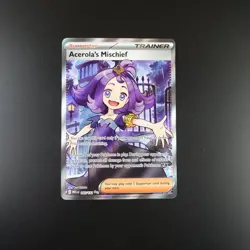 Acerola's Mischief 165/132 Pokemon Mega Evolutions Holo Full Art Card - Image 1