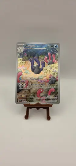 Pokemon Card Wugtrio 224/091 Paldean Fates ILLUSTRATION RARE - NM - Image 1
