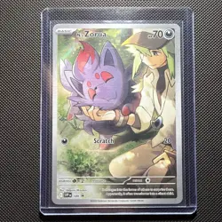 N’s Zorua Promo Card 189 Scarlet & Violet Pokemon TCG Holo Black Star Promo - Image 1
