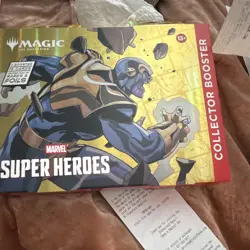 Marvel Super Heroes MTG Collector Booster Pack 15 Cards Thanos 13+ - Image 1