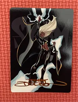 Storm, Windrider Art Card Gold-Stamped Signature Marvel Super Heroes NM MTG - Image 1