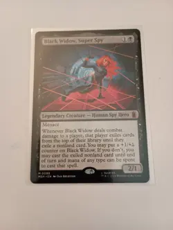MTG Magic Black Widow, Super Spy 0089 Marvel Super Heroes - Image 1