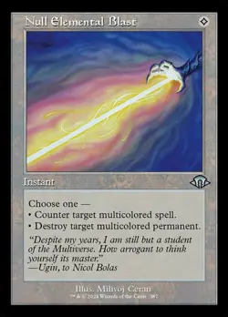 1x Null Elemental Blast - Foil - Retro Frame MTG - Modern Horizons 3 - Light Pla - Image 1